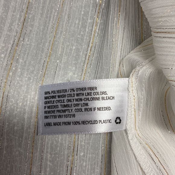 A New Day White and Gold Top NWT - Picture 6 of 7